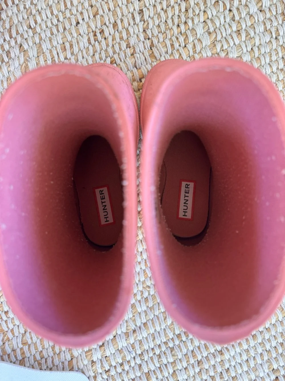 Hunter Kids Dusty Pink Rubber Rain Boots